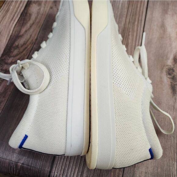 Rothy's The Lace-up Bright white knit sneakers sz 7 - Picture 10 of 14